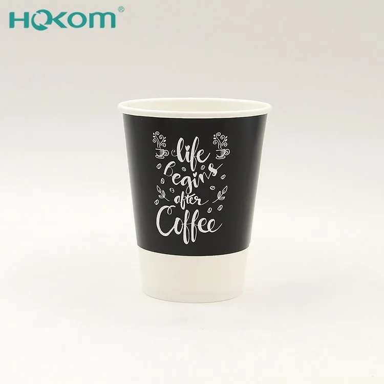 Custom Printed Logo Disposable Recycle 6oz 8oz 12oz 16oz 20oz Double Ripple Wall Coffee Paper Cups With Lids